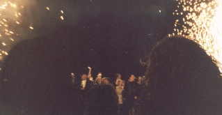 More fireworks and cast waving goodbye